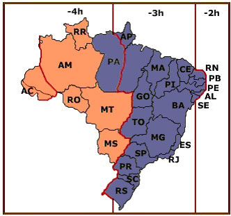 Fusos horários no Brasil: quais são eles? - Brasil Escola